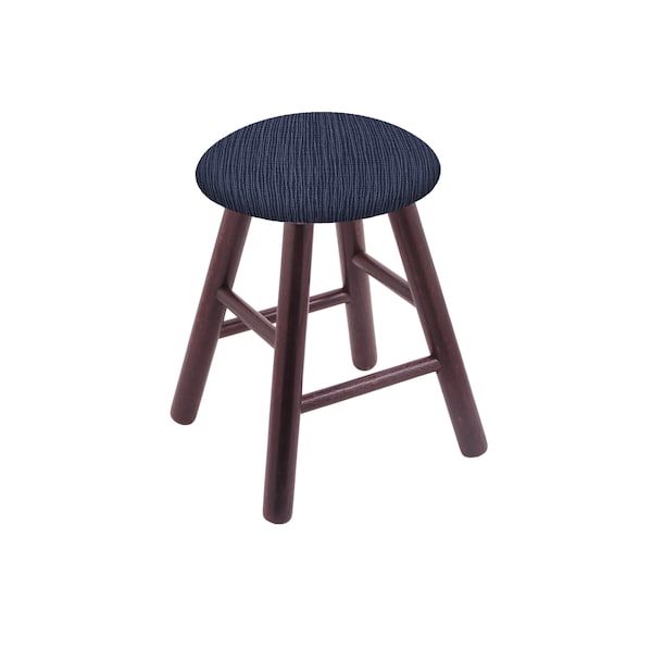 Holland Bar Stool Co Oak Vanity Stool, Dark Cherry Finish, Graph Tidal Seat RC18OSDC014 - main